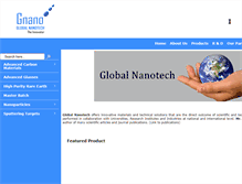 Tablet Screenshot of gnanoworld.com